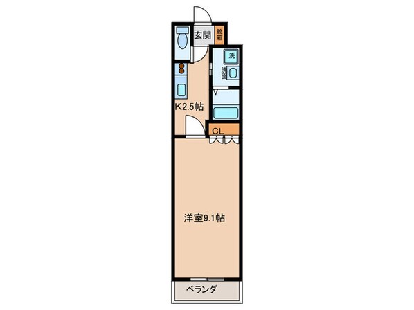 プライムコ－トの物件間取画像